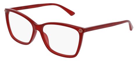 gucci gg0025o - 004 red|Gucci gg0026o glasses.